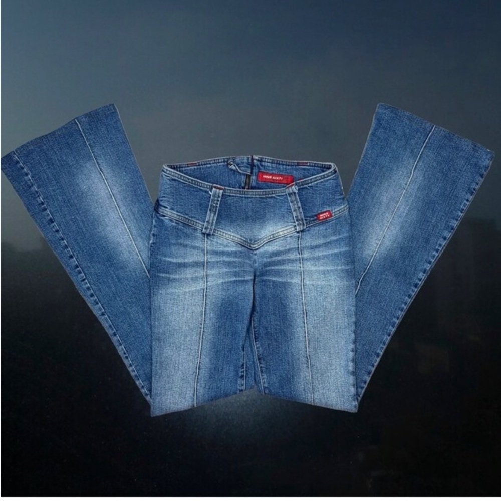 Miss Sixty Flare Nixie Low Rise Jeans Zipper in Back - Size 26